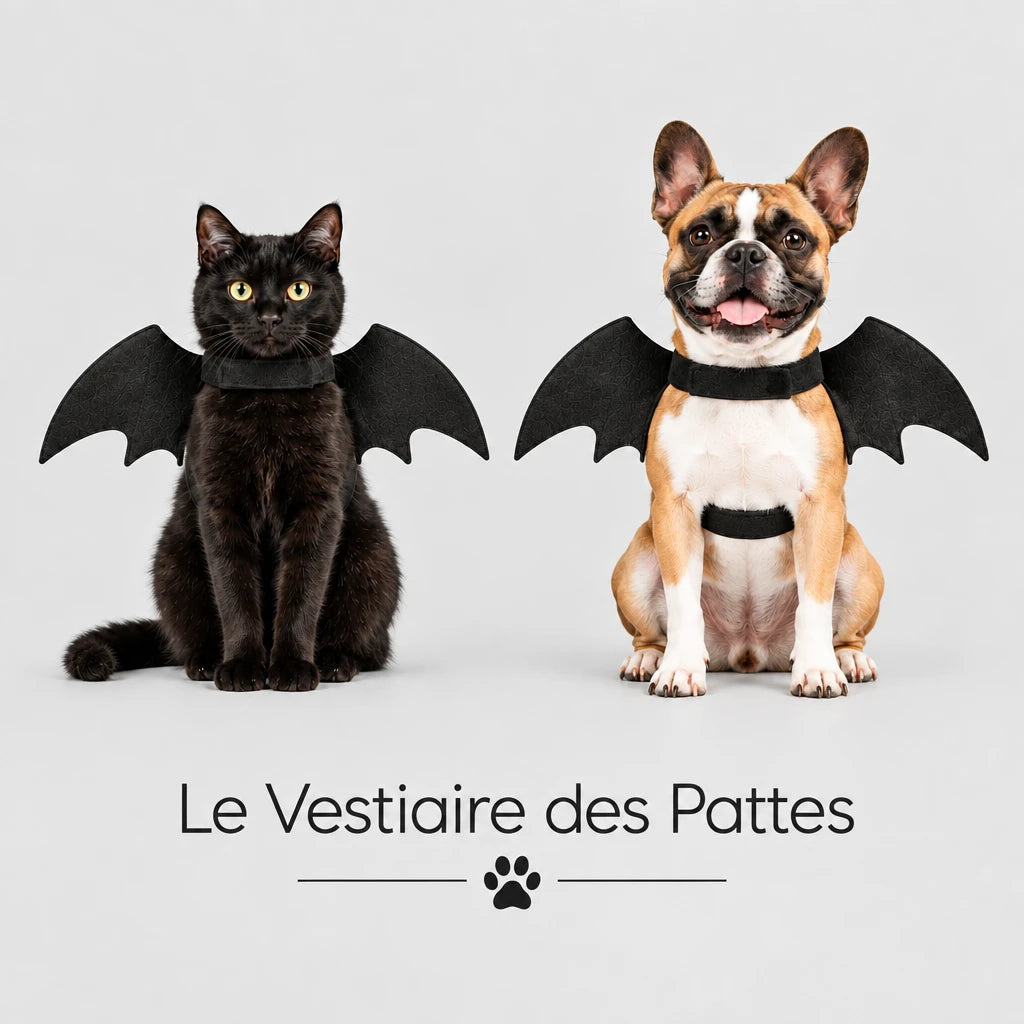 Chat et chien avec des ailes de chauve-souris – Le Vestiaire des Pattes