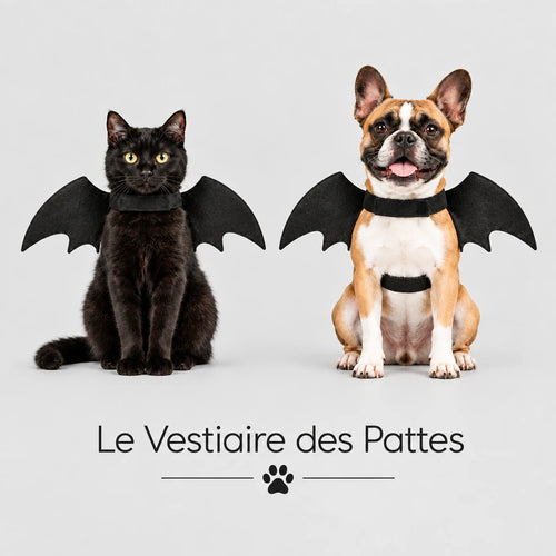 Chat et chien avec des ailes de chauve-souris – Le Vestiaire des Pattes